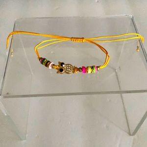 Owl Handmade Yellow Bracelet